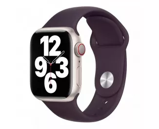 Силиконовый ремешок для Apple Watch 42/44/45 mm Apple Sport Band Elderberry - M/L (MP7T3)