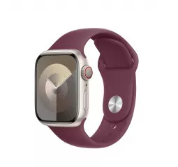 Силиконовый ремешок для Apple Watch 42/44/45 mm Apple Sport Band Mulberry - S/M (MT3Y3)