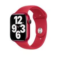 Силиконовый ремешок для Apple Watch 42/44/45 mm Apple Sport Band (PRODUCT)RED - M/L (MT3X3ZM/A)