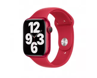 Силіконовий ремінець для Apple Watch 42/44/45 mm Apple Sport Band (PRODUCT)RED (MKUV3)