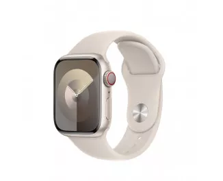 Силиконовый ремешок для Apple Watch 42/44/45 mm Apple Sport Band Starlight - M/L (MT3K3)