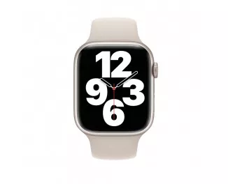Силіконовий ремінець для Apple Watch 42/44/45 mm Apple Sport Band Starlight (MKUU3)