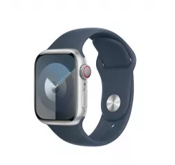 Силиконовый ремешок для Apple Watch 42/44/45 mm Apple Sport Band Storm Blue - S/M (MT3Q3ZM/A)