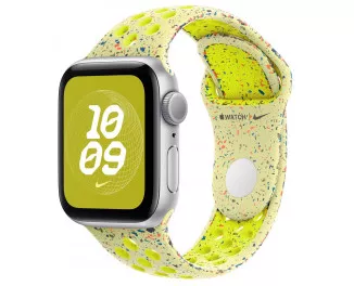 Силиконовый ремешок для Apple Watch 42mm Apple Nike Sport Band Volt Splash - S/M (MXU53)