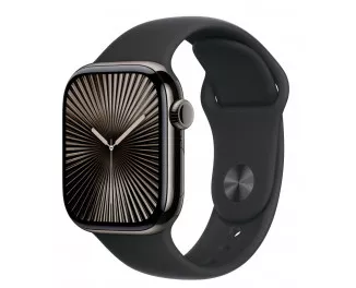 Силиконовый ремешок для Apple Watch 42mm Apple Sport Band Black - M/L (MXLK3)