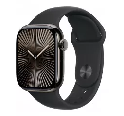 Силіконовий ремінець для Apple Watch 42mm Apple Sport Band Black - S/M (MXLJ3)