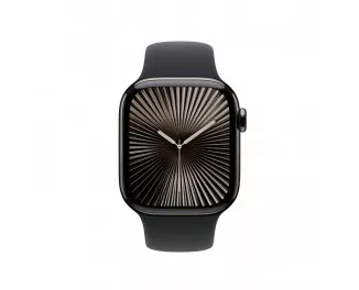 Силіконовий ремінець для Apple Watch 42mm Apple Sport Band Black - S/M (MXLJ3)