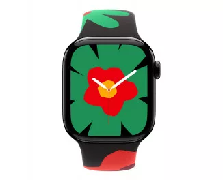 Силиконовый ремешок для Apple Watch 42mm Apple Sport Band Black Unity - Unity Bloom - S/M (MYGU3)