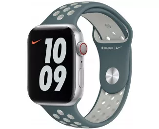 Силиконовый ремешок для Apple Watch 44/45/46 mm Apple Nike Sport Band Hasta/Light Silver (MJ6K3)