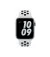 Силиконовый ремешок для Apple Watch 44/45/46 mm Apple Nike Sport Band Pure Platinum/Black (ML893)