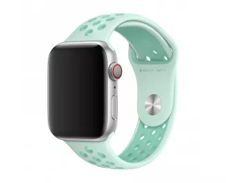 Силиконовый ремешок для Apple Watch 44/45/46 mm Apple Nike Sport Band Teal Tint/Tropical Twist (MV852)