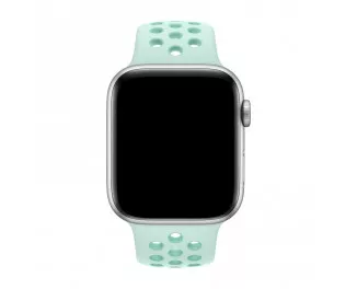 Силиконовый ремешок для Apple Watch 44/45/46 mm Apple Nike Sport Band Teal Tint/Tropical Twist (MV852)