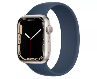 Силиконовый ремешок для Apple Watch 44/45/46 mm Apple Solo Loop Abyss Blue (MKY13), Size 12