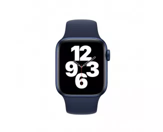 Силиконовый ремешок для Apple Watch 44/45/46 mm Apple Sport Band Deep Navy (MYAX2)