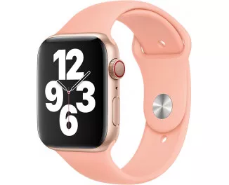 Силиконовый ремешок для Apple Watch 44/45/46 mm Apple Sport Band Grapefruit (MXNY2)