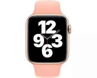 Силиконовый ремешок для Apple Watch 44/45/46 mm Apple Sport Band Grapefruit (MXNY2)