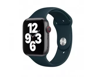 Силіконовий ремінець для Apple Watch 44/45/46 mm Apple Sport Band Mallard Green (MJK73)