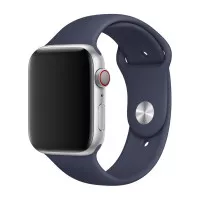 Силиконовый ремешок для Apple Watch 44/45/46 mm Apple Sport Band Midnight Blue (MTPX2, MLL02, MQ3T2)