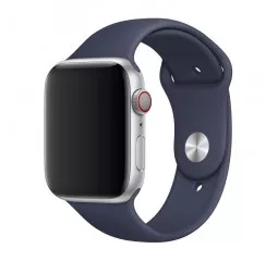 Силиконовый ремешок для Apple Watch 44/45/46 mm Apple Sport Band Midnight Blue (MTPX2, MLL02, MQ3T2)