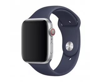 Силиконовый ремешок для Apple Watch 44/45/46 mm Apple Sport Band Midnight Blue (MTPX2, MLL02, MQ3T2)