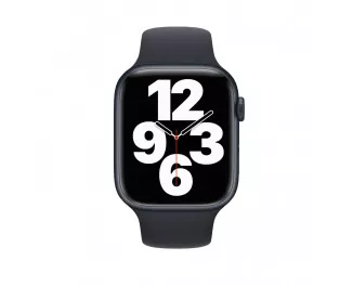 Силиконовый ремешок для Apple Watch 44/45/46 mm Apple Sport Band Midnight (MKUQ3)