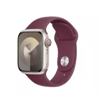 Силиконовый ремешок для Apple Watch 44/45/46 mm Apple Sport Band Mulberry - M/L (MT403ZM/A)
