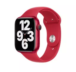 Силиконовый ремешок для Apple Watch 44/45/46 mm Apple Sport Band (PRODUCT)RED (MKUV3)