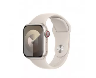 Силиконовый ремешок для Apple Watch 44/45/46 mm Apple Sport Band Starlight - M/L (MT3K3)