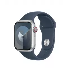 Силиконовый ремешок для Apple Watch 44/45/46 mm Apple Sport Band Storm Blue - S/M (MT3Q3ZM/A)