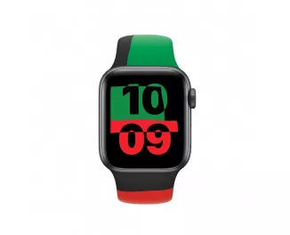 Силиконовый ремешок для Apple Watch 44/45/46mm Apple Sport Band Black Unity (MJ4W3)