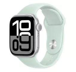 Силиконовый ремешок для Apple Watch 46mm Apple Sport Band Aquamarine - M/L (MDTA4)