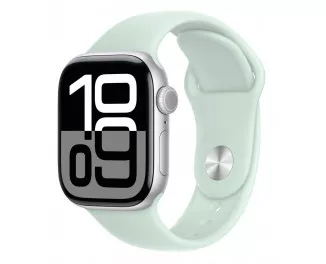 Силиконовый ремешок для Apple Watch 46mm Apple Sport Band Aquamarine - M/L (MDTA4)