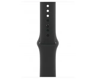 Силиконовый ремешок для Apple Watch 46mm Apple Sport Band Black - M/L (MXM43)