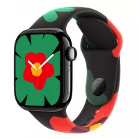 Силиконовый ремешок для Apple Watch 46mm Apple Sport Band Black Unity - Unity Bloom - M/L (MYGX3)