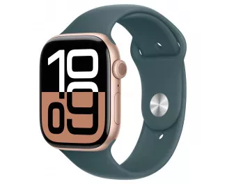 Силиконовый ремешок для Apple Watch 46mm Apple Sport Band Lake Green - M/L (MXLR3)