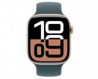 Силиконовый ремешок для Apple Watch 46mm Apple Sport Band Lake Green - M/L (MXLR3)