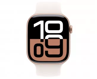 Силиконовый ремешок для Apple Watch 46mm Apple Sport Band Light Blush - M/L (MXM93)