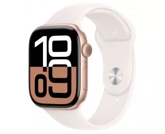 Силиконовый ремешок для Apple Watch 46mm Apple Sport Band Light Blush - S/M (MXM83)