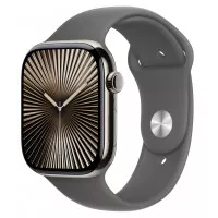 Силиконовый ремешок для Apple Watch 46mm Apple Sport Band Stone Gray - M/L (MXLY3)