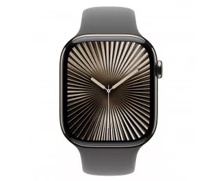 Силиконовый ремешок для Apple Watch 46mm Apple Sport Band Stone Gray - S/M (MXLX3)