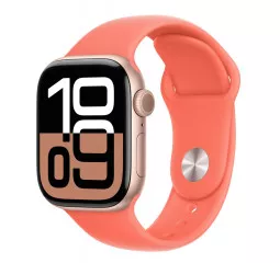 Силиконовый ремешок для Apple Watch 46mm Apple Sport Band Tangerine - S/M (MDT54)