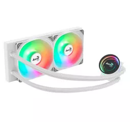Система водяного охлаждения AeroCool Oasis L240 White (ACLA-OA24117.21)