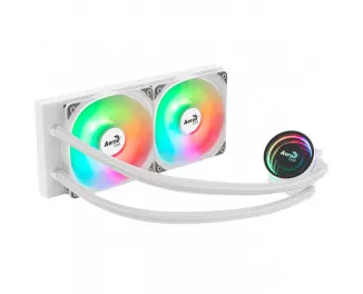 Система водяного охлаждения AeroCool Oasis L240 White (ACLA-OA24117.21)