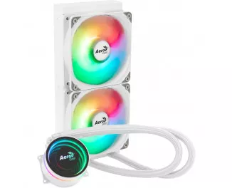Система водяного охлаждения AeroCool Oasis L240 White (ACLA-OA24117.21)