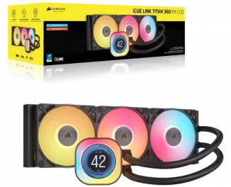 Система водяного охлаждения Corsair iCUE Link Titan 360 RX LCD AIO (CW-9061023-WW)