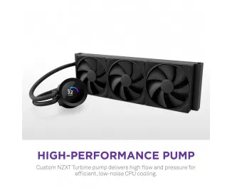 Система водяного охлаждения NZXT Kraken Plus V2 360mm AIO liquid cooler w/Displ (RL-KN360-B2)