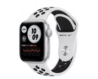 Смарт-часы Apple Watch Nike SE GPS 40mm Silver Aluminum Case with Pure Platinum/Black Nike Sport Band (MYYD2)
