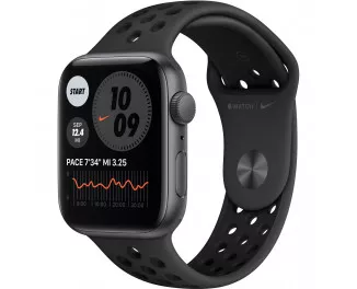 Смарт-годинник Apple Watch Nike SE GPS 44mm Space Gray Aluminum Case with Anthracite/Black Nike Sport Band (MKQ83)