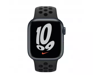 Смарт-часы Apple Watch Nike Series 7 GPS 41mm Midnight Aluminum Case with Anthracite/Black Nike Sport Band (MKN43)