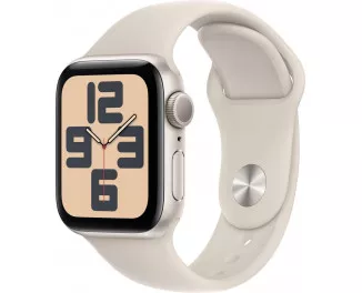 Смарт-часы Apple Watch SE 2 (2023) GPS 40mm Starlight Aluminum Case with Starlight Sport Band - M/L (MR9V3QP/A)